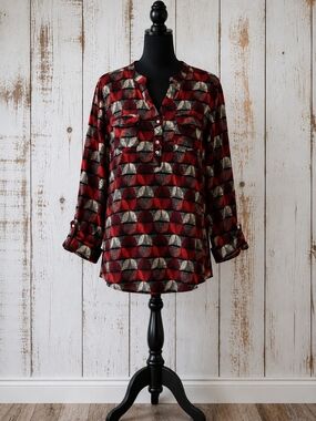 Ava & Grace Women's Red Top
